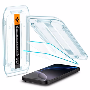 Spigen Glas.tR EZ Fit Tempered Glass for iPhone 16 Pro / 17 / 17 Pro - 2 pcs.