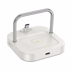 Stalo įkroviklis Hoco 2in1 USB C PD QC 3A 30W + belaidžiu įkrovimu 5W CQ16B baltas