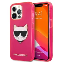KARL LAGERFELD KLHCP13LCHTRP IPHONE 13 PRO / 13 6.1 "rožinis / rožinis dėklas GLITTER CHOUPETTE FLUO
