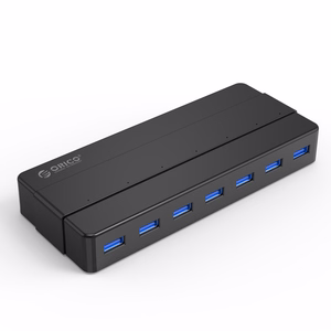 Hub Orico H7928-U3-V1 7x USB-A 3.0 - juodas