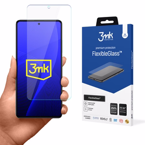 Grūdintas stiklas Xiaomi Redmi Note 12 Pro+ / Note 12 Pro hibridinis lankstus 7H 3mk FlexibleGlass serija