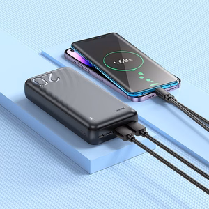 Išorinė baterija POWER BANK Hoco J123A 20000mAh (2xUSB; 1xType-C) juoda