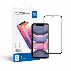 Закалённое стекло для iPhone XR / 11 (full glue) Blue Star 5D чёрное