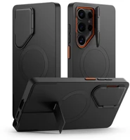 Tech-Protect Kevlar Aura Magnetinis dėklas telefonui Samsung Galaxy S25 Ultra - juodas/oranžinis