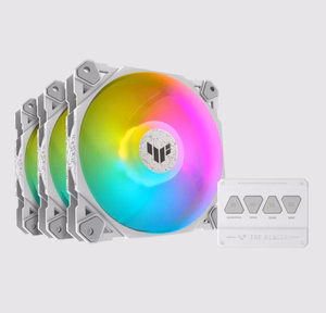 ASUS TUF GAMING TF120 ARGB WHITE EDITION 3IN1 oro aušintuvas 12 cm 3 vnt.