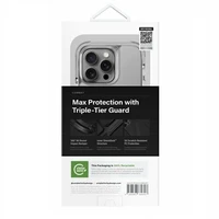 Uniq Combat iPhone 16 Pro 6.3" Magnetinis įkrovimo dėklas pilkas/akmens pilkas