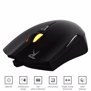 Gamdias Ourea optinė pelė, 2500 DPI