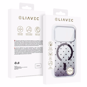 Liavec Bubble dėklas, skirtas „iPhone 18 Pro“ / „iPhone 17 Pro“, bordo