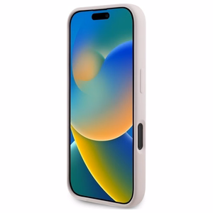 Karl Lagerfeld silikoninis dėklas telefonui Nauble Heads Print Magnetinis iPhone 16 - rožinis