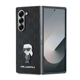 Karl Lagerfeld Saffiano Ikonik Pin dėklas Samsung Galaxy Z Fold 6 - Juodas