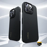 Benks Montage Magnetinis Armor Air Kevlar dėklas telefonui iPhone 16 - PC rėmas 600D+1500D (M063) - juodas (m)