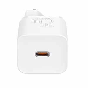 Charger Baseus Super Si 25W USB-C + USB-C to USB-C cable 1.0m white TZCCSUP-L02