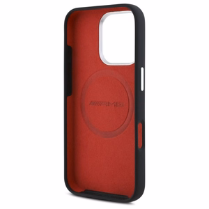 AMG silikoninis grafikos magnetinis dėklas iPhone 16 Pro - juodas