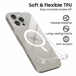 Tech-Protect FlexAir Magnetinis dėklas telefonui iPhone 15 Pro - skaidrus