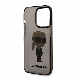 Karl Lagerfeld Ikonik Karl dėklas telefonui iPhone 14 Pro Max - juodas