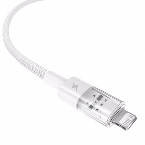 Baseus Gem USB-A į Lightning 2.4A greito įkrovimo laidas 2 m, baltas
