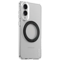 CARE by PanzerGlass Funkcinis juodas dėklas su stovu ir QI Samsung Galaxy S25 Edge - skaidrus