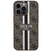 Guess GUHMP13XP4RPSW iPhone 13 Pro Max 6.7" rudas/rudas kietas dėklas 4G Printed Stripes MagSafe