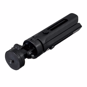 Mini trikojis asmenukių lazda laikiklis telefonui, kamerai ir GoPro, 16-21 cm - juodas