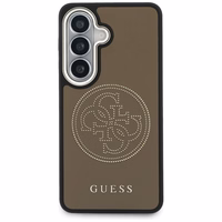 Guess dėklas Perforated Logo MagSafe skirtas Samsung Galaxy S26 rudas