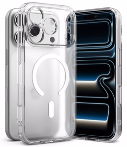 Ringke Fusion Magnetic MagSafe dėklas, skirtas iPhone 18 Pro / 17 Pro, skaidrus matinis