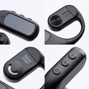 Wireless mono headset Blue Star Hook black