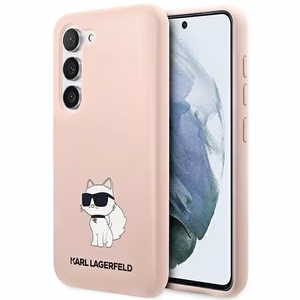 Karl Lagerfeld KLHCS23SSNCHBCP S23 S911 жёсткий чехол розовый/розовый Silicone Choupette