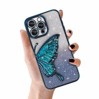 Tel Protect Butterfly vandens dėklas telefonui Iphone 12 Pro mėlynas
