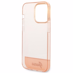 Guess Translucent iPhone 14 Pro Max 6.7" dėklas - rožinis