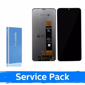 Ekranas skirtas Samsung A135 A13 4G / M135 M13 4G / A137 A13 4G juodas (Service Pack / Aftermarket)(NF version)