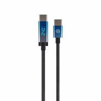 Blavec Laidas Velox pintas - Typ C na Typ C - PD 240W 5A LED display 1,2 metra Apple CarPlay/Android Auto (CVE-CC5B12) juodas