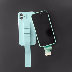 Dėklas telefonui Samsung Galaxy S22 Ultra, silikoninis, su virvele, juodas