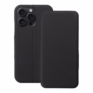 Flip case for iPhone 15 PRO MAX Folio Side Magnet black