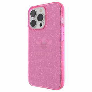 Adidas OR apsauginis skaidrus dėklas Blizgučiai iPhone 13 Pro / iPhone 13 - rožinis