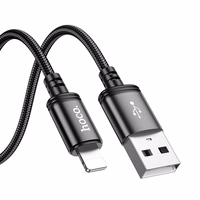 Kabelis USB A į Lightning Hoco 2,4A 2 m X89 juodas