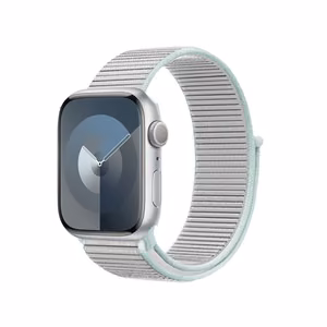 Crong Nylon Sport dirželis, skirtas Apple Watch 38 / 40 / 41 mm ir 42 mm (Series 10 / 11), pastelinės pilkos spalvos