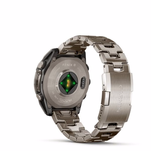 Garmin Fenix 8 3,56 cm (1.4") AMOLED 47 mm Skaitmeninis 454 x 454 pikseliai Lietimui jautrus ekranas Titanas „Wi-Fi“ GPS (palydovinis)