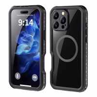 Vandeniui atsparus dėklas SHELLBOX GT, suderinamas su MagSafe, skirtas IPHONE 16 Pro Max, juodas