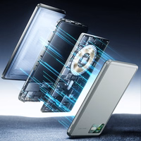 Blavec Išorinė baterija 10000mAh BJ-03 Plona 13,5mm - Type C - 22,5W magnetinė Magsafe 3 in 1 (PBBJ03-MC10G) pilka