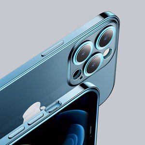 Joyroom Chery Mirror dėklas iPhone 13 Pro metalinis rėmas sidabrinis (JR-BP908 sidabrinis)