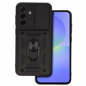 Slide Camera Armor dėklas telefonui Samsung Galaxy A36 5G juodas