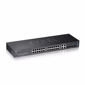 Zyxel GS2220-28-EU0101F tinklo komutatorius Valdomas L2 Gigabit Ethernet (10/100/1000) Juoda