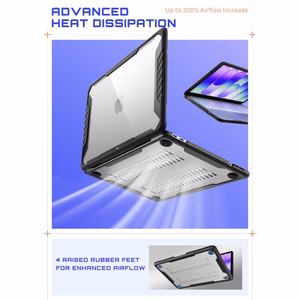 Supcase Unicorn Beetle Pro Case for MacBook Neo 13" 2026 - Clear Black
