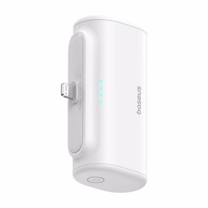 Išorinė baterija OS-Baseus Compact IP 5000mAh 20W (balta)