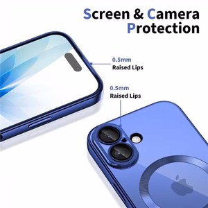 Tech-Protect MagFlex MagSafe dėklas iPhone 17 skaidrus tamsiai mėlynas