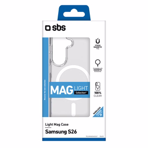 SBS Dėklas Light Mag Protective Dėklas for Samsung Galaxy S26 Ultra suderinamas su MagSafe - skaidrus