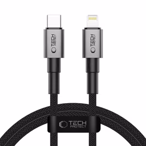 Кабель Tech-Protect UltraBoost DNA USB-C Lightning PD27W 3A 100 см - серый