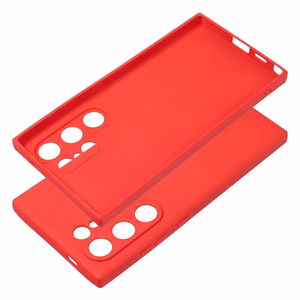 Minkštas dėklas telefonui Samsung S24 Ultra raudonas