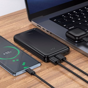Išorinė baterija Hoco 10000 mAh 2A J165 juoda