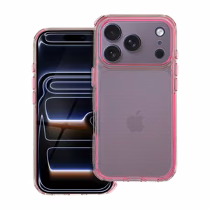 MATRIX CLEAR dėklas telefonui IPHONE 17 Pro pudros rožinis